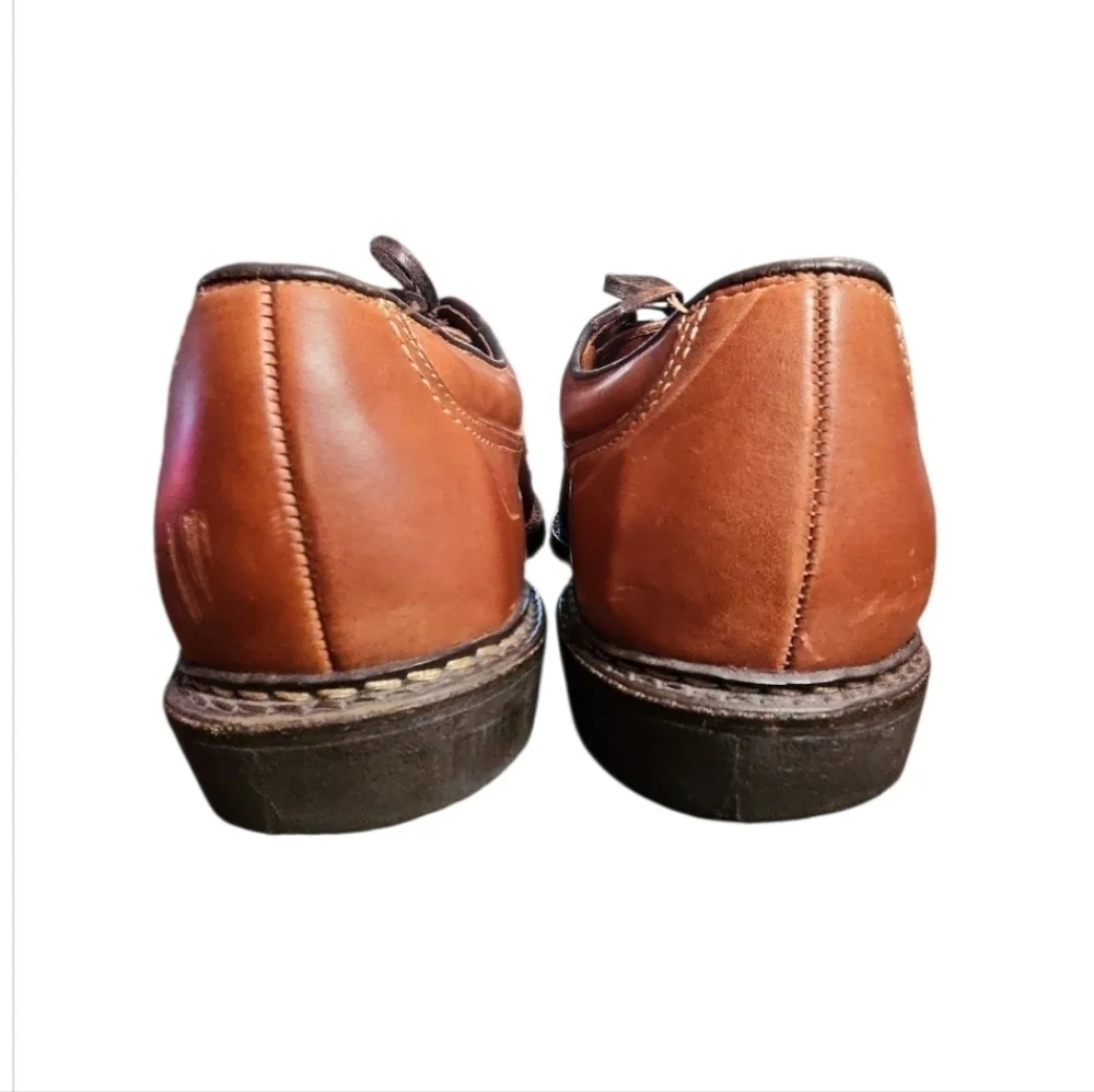 Allen Edmomds Size 12 D 1951 Wilbert Comfort Lace Up Made In USA Leather Brown
